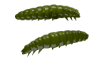 LIBRA LURES LARVA 30 mm CHEESE 15 Stück ,Farbe 031, Olive
